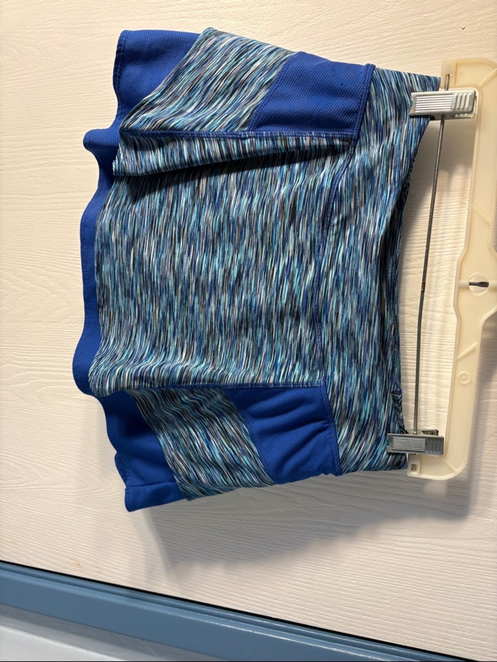 Athleta Blue Multitone Space-Dye Performance Skort
